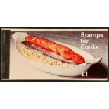 GB.ELIZABETH II 1969 £1 Stamps for Cooks STAPLED booklet, SG ZP1.