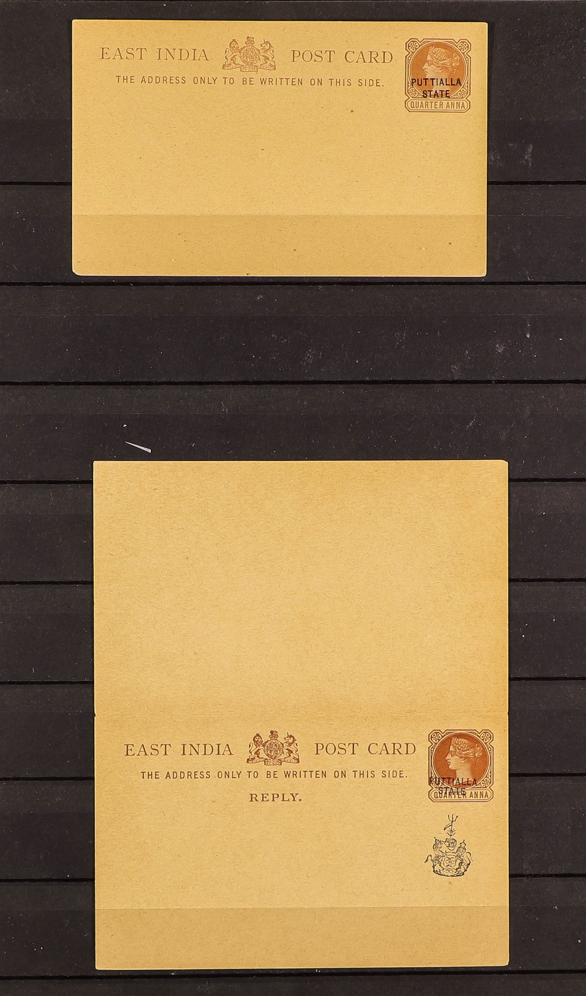 INDIAN CONVENTION STATES POSTAL STATIONERY COLLECTION. 28 unused postal cards & envelopes for - Image 11 of 13