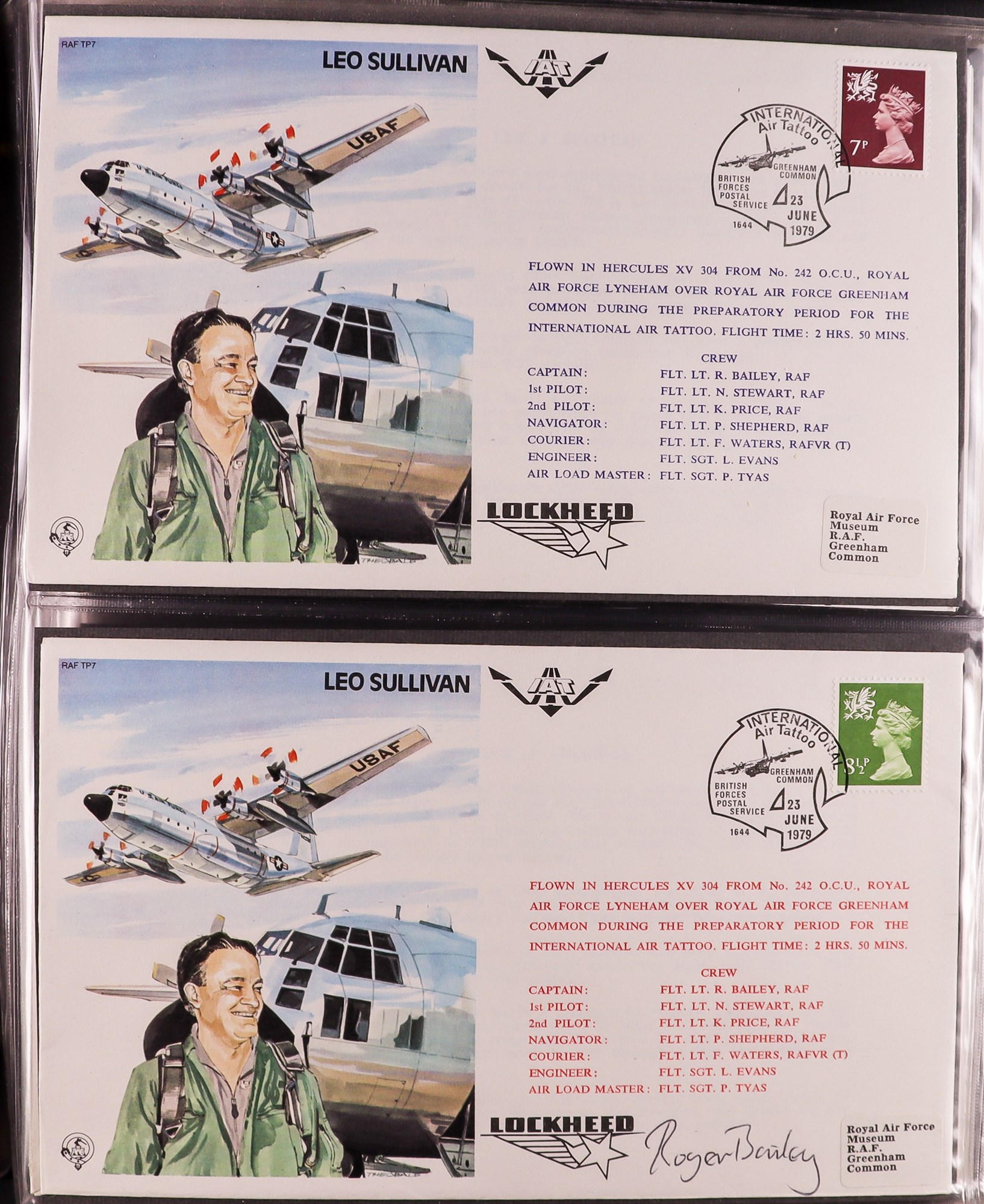 GB. COVERS & POSTAL HISTORY RAF 'TEST PILOT SERIES' COVERS collection, complete for numbers TP1 - - Image 2 of 11