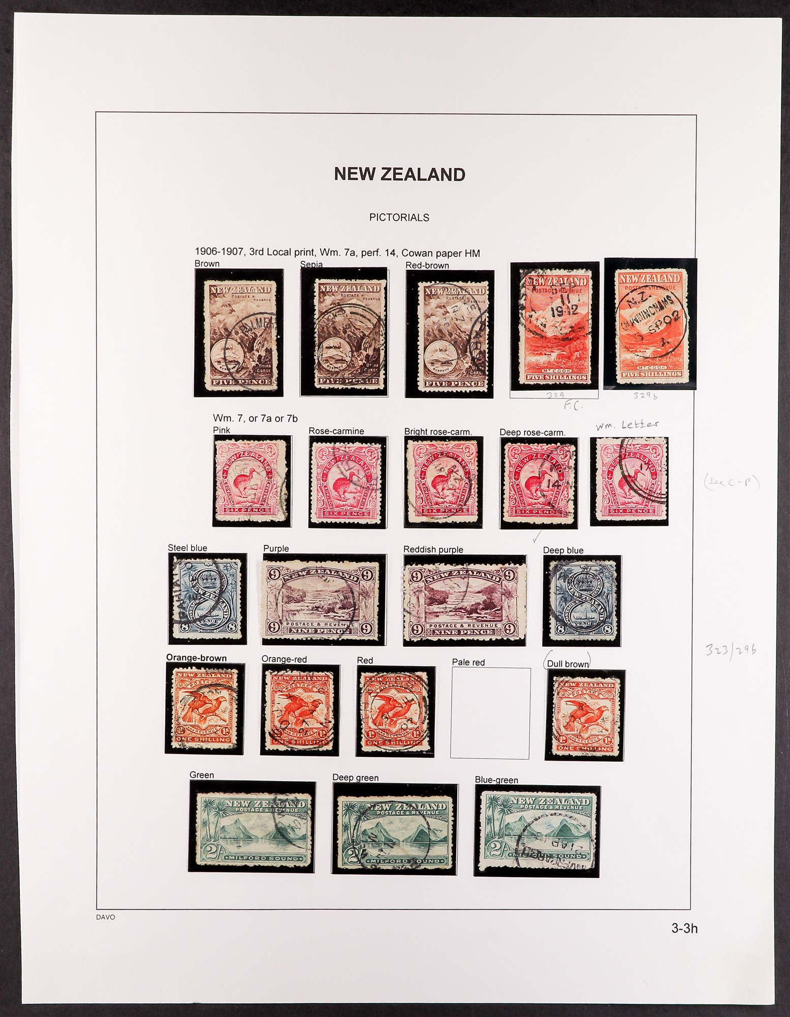 NEW ZEALAND 1902-07 PICTORIAL ISSUE collection of 60+ used perf 11 and perf 14 stamps with most of - Image 5 of 5