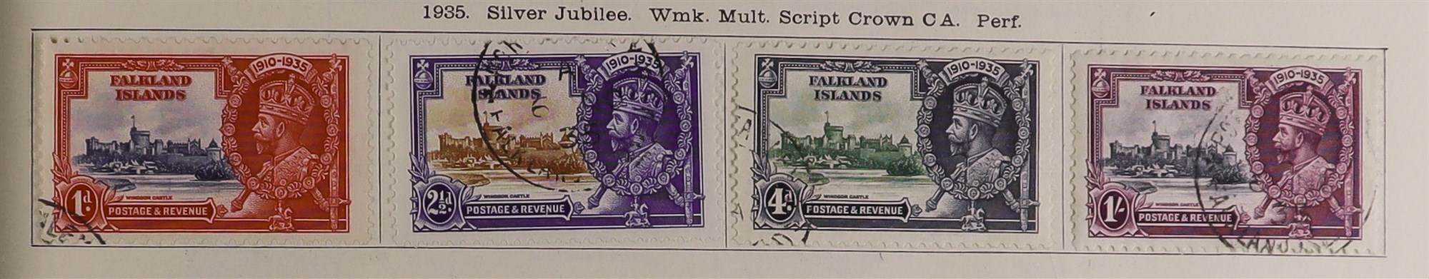 COLLECTIONS & ACCUMULATIONS BR. EMPIRE IN SG "IDEAL" ALBUM. Volume 1 for Br. Empire stamps to mid- - Image 7 of 10