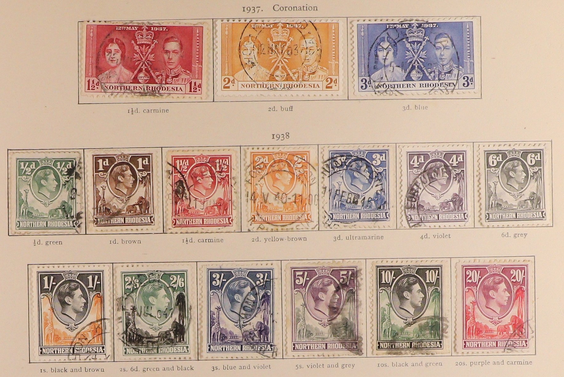 COLLECTIONS & ACCUMULATIONS COMMONWEALTH KING GEORGE VI VERY FINE USED COLLECTION in 3 well-filled - Image 36 of 48