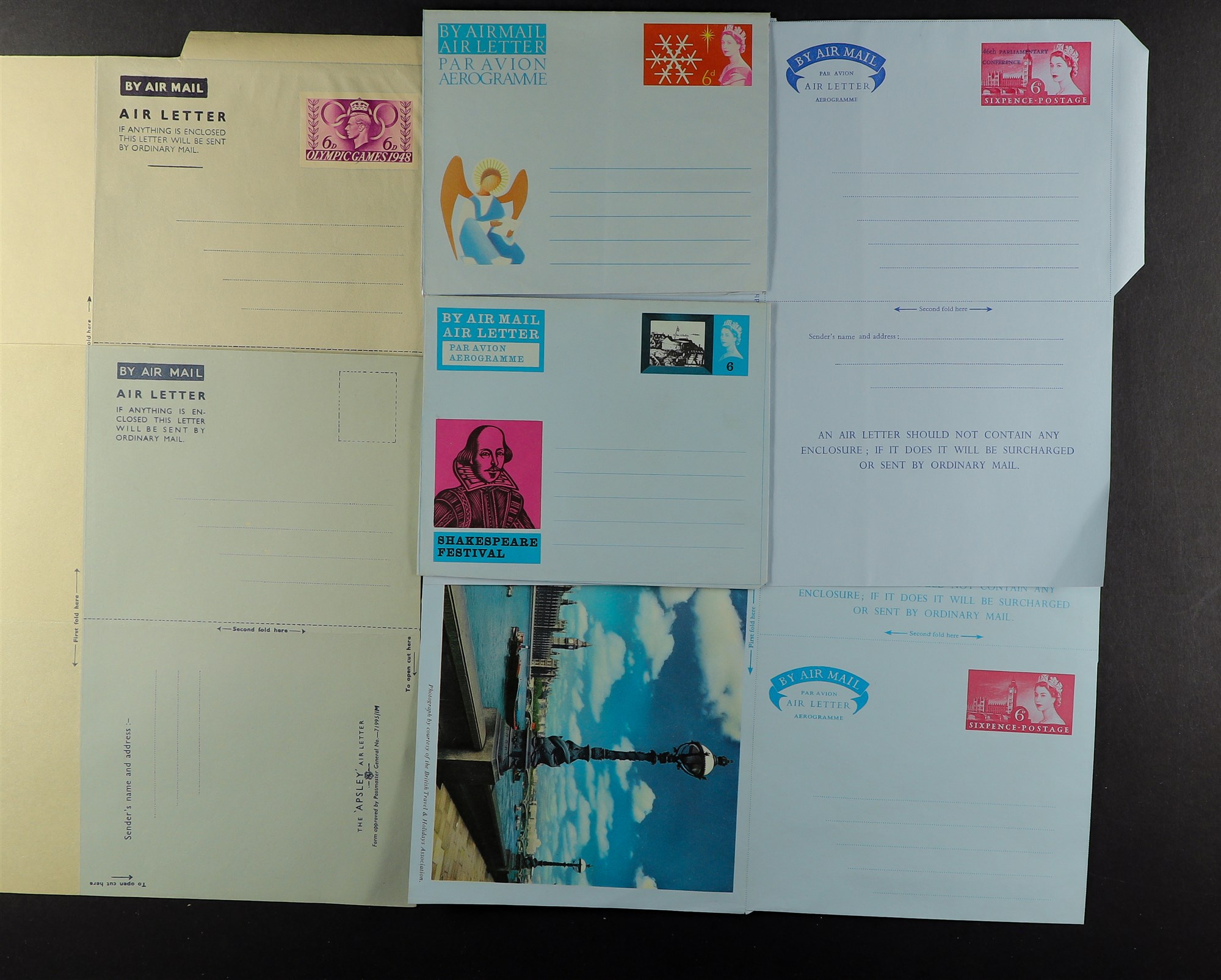 GB. COVERS & POSTAL HISTORY AEROGRAMME COLLECTION 1940s - 1980s. A duplicated lot with approximately - Image 2 of 7