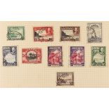 BERMUDA 1910 - 1936 USED COLLECTION of 80 stamps on album pages, note 1910-25 set with additional