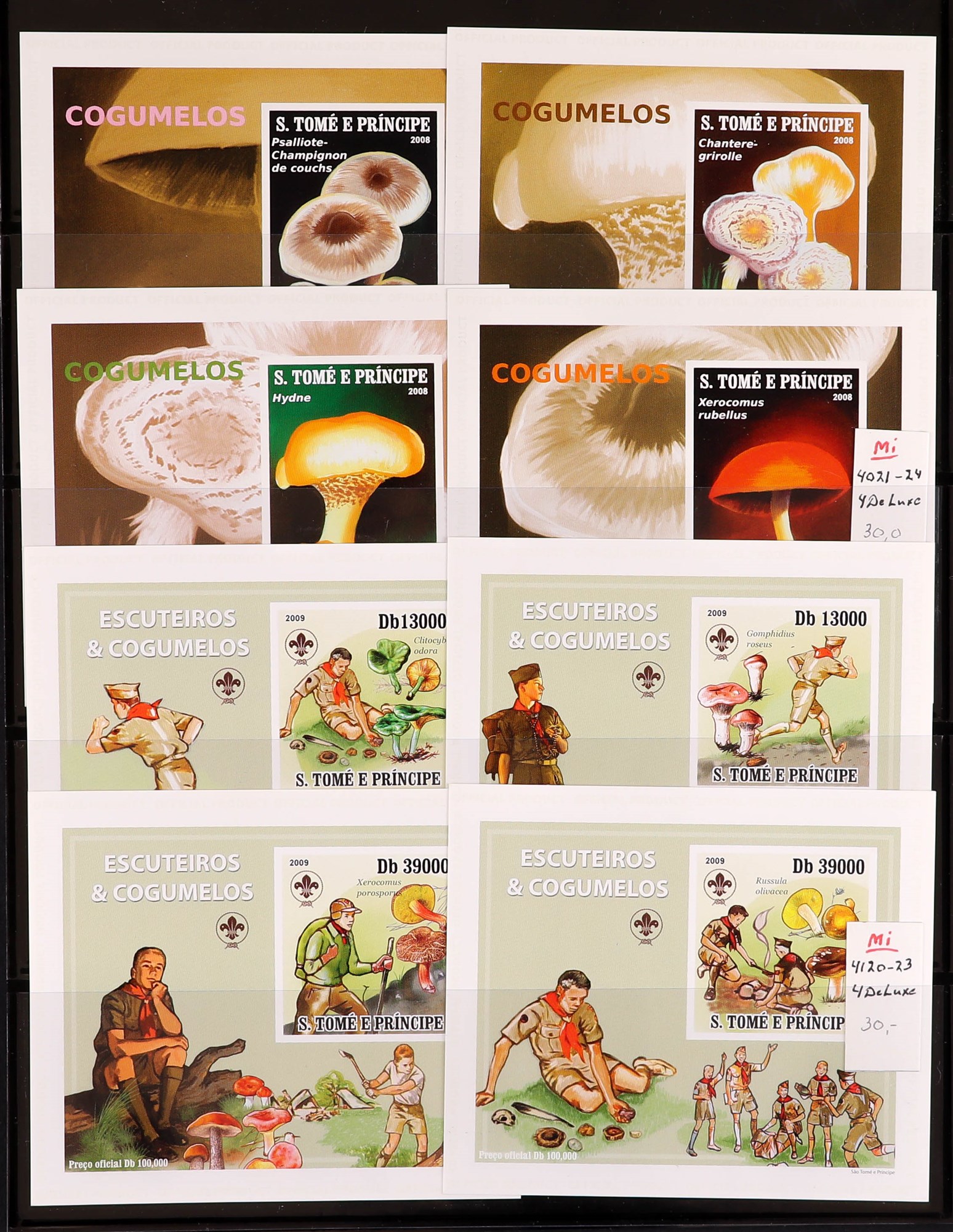 PORTUGUESE COLONIES FUNGI STAMPS OF ST THOMAS & PRINCE ISLANDS 1984 - 2014 never hinged mint - Image 6 of 30