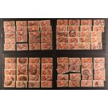 GREAT BRITAIN 1913 - 1919 SEAHORSES used accumulation on stock cards, various printings, note 2s6d