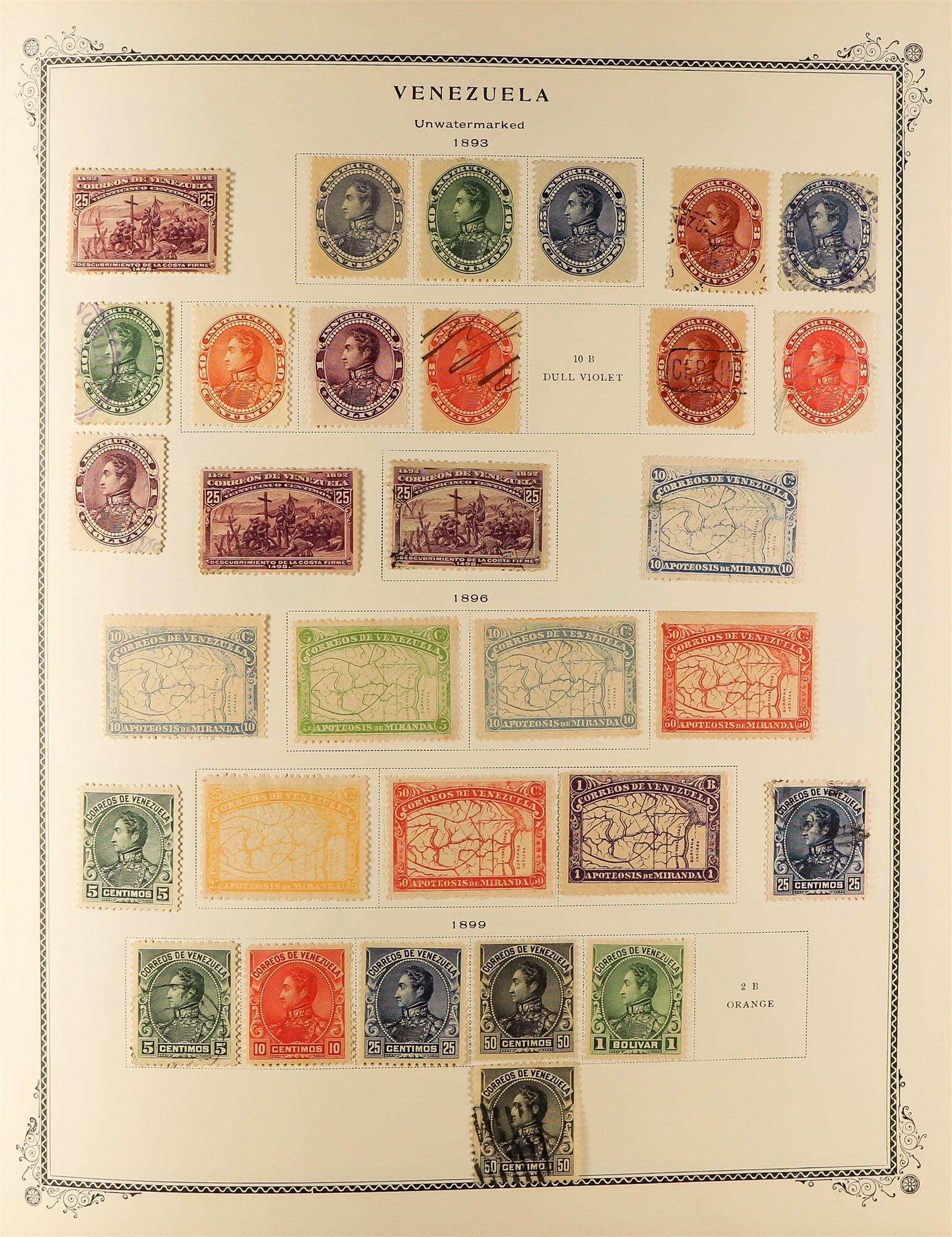 VENEZUELA 1859 - 1976 COLLECTION of 1500+ mint & used stamps in album, note 1859-62 Coat of Arms, - Image 7 of 19