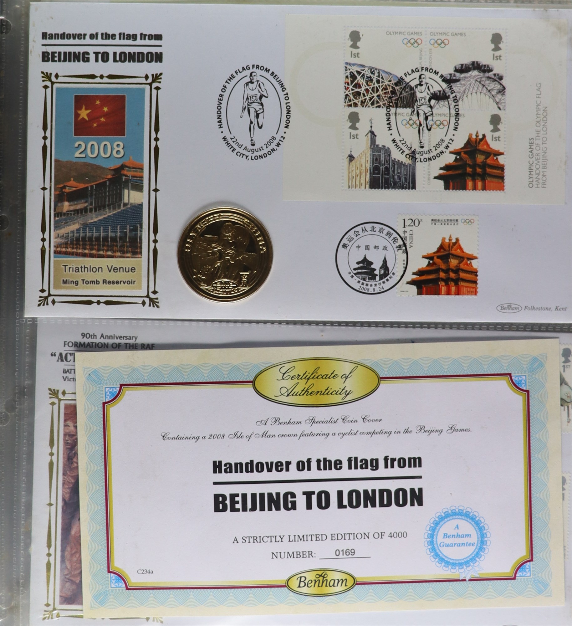 GB. COVERS & POSTAL HISTORY COIN COVERS 1990's-2010's collection on pages, includes mostly Benham - Image 6 of 24