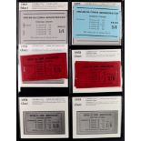 TRISTAN DA CUNHA 1957 - 1960 BOOKLETS. Comprises of SB1a, SB2 (staple to left), SB2 (staple to right