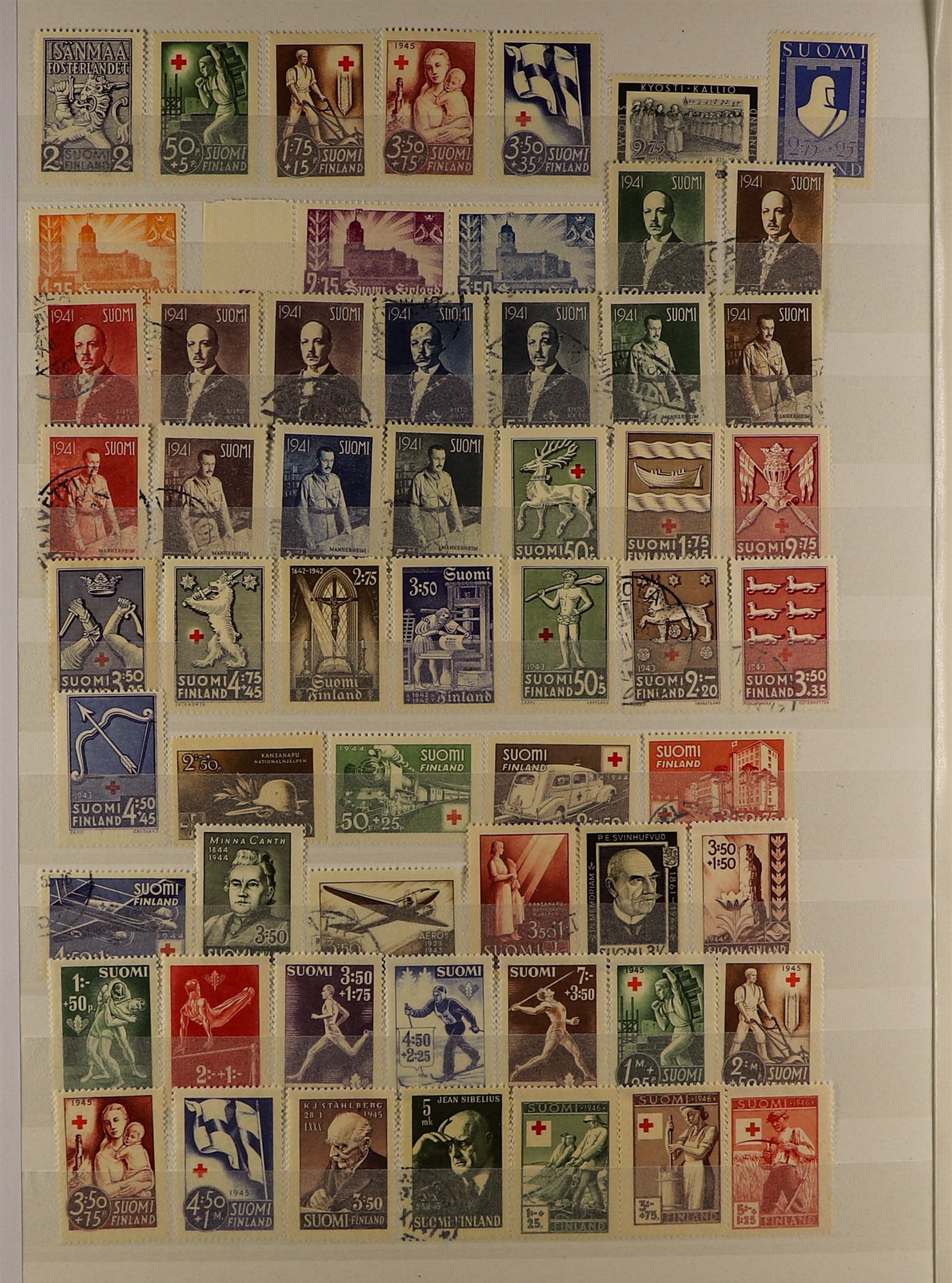 FINLAND 1860 - 2010's ACCUMULATION IN CARTON of mint / never hinged mint & used stamps and miniature - Image 4 of 34