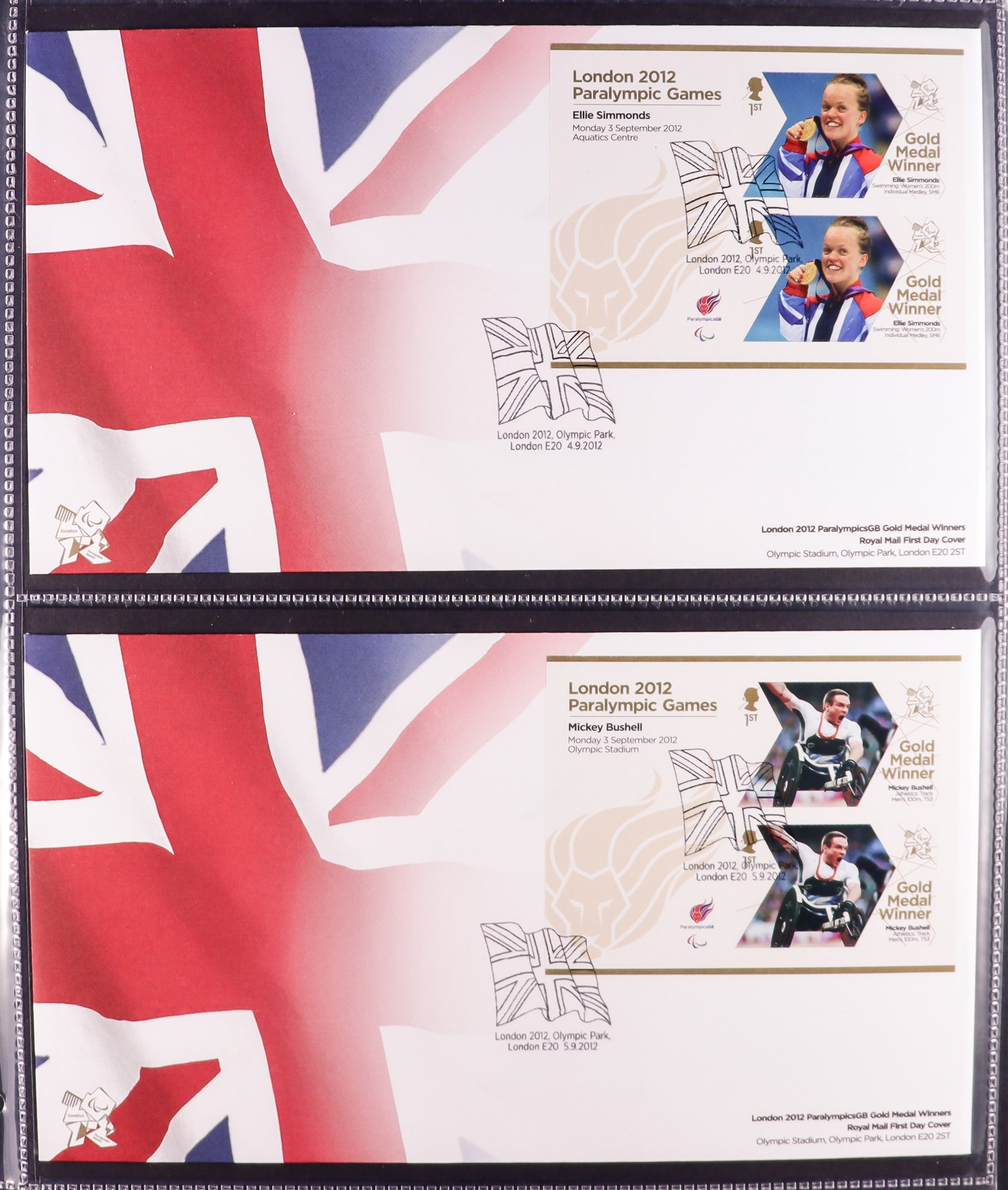 GB.FIRST DAY COVERS 1992-2018 COMPREHENSIVE COLLECTION in nine albums, includes 2012 Olympic & - Image 4 of 10