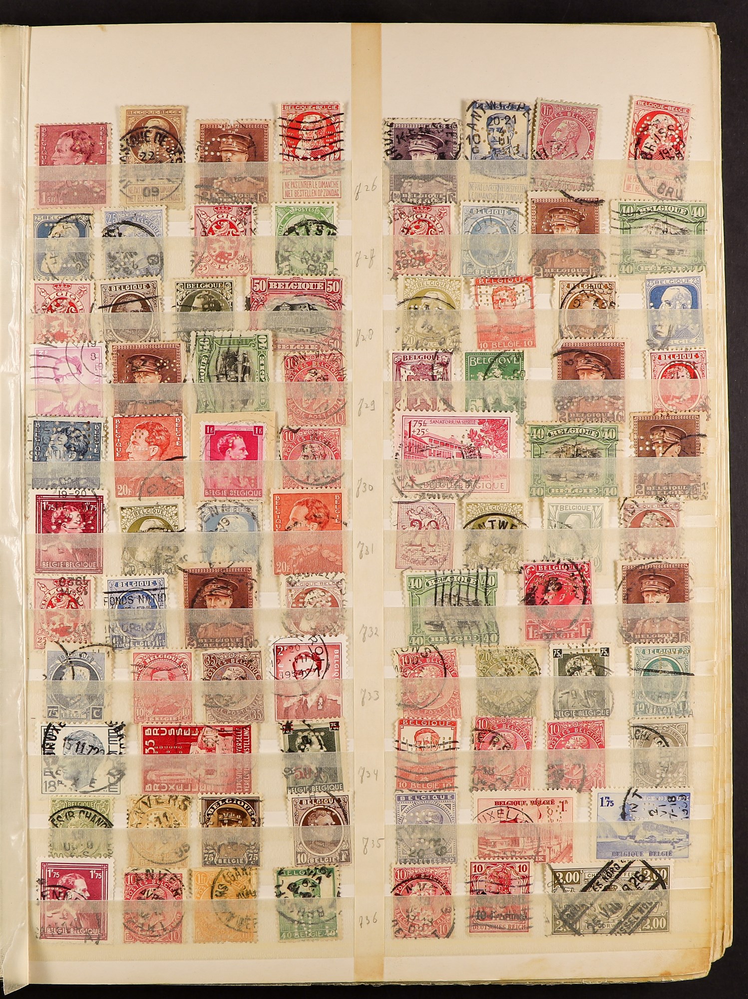 COLLECTIONS & ACCUMULATIONS PERFINS an accumulation of over 2500 stamps from all over the world ( - Image 2 of 17