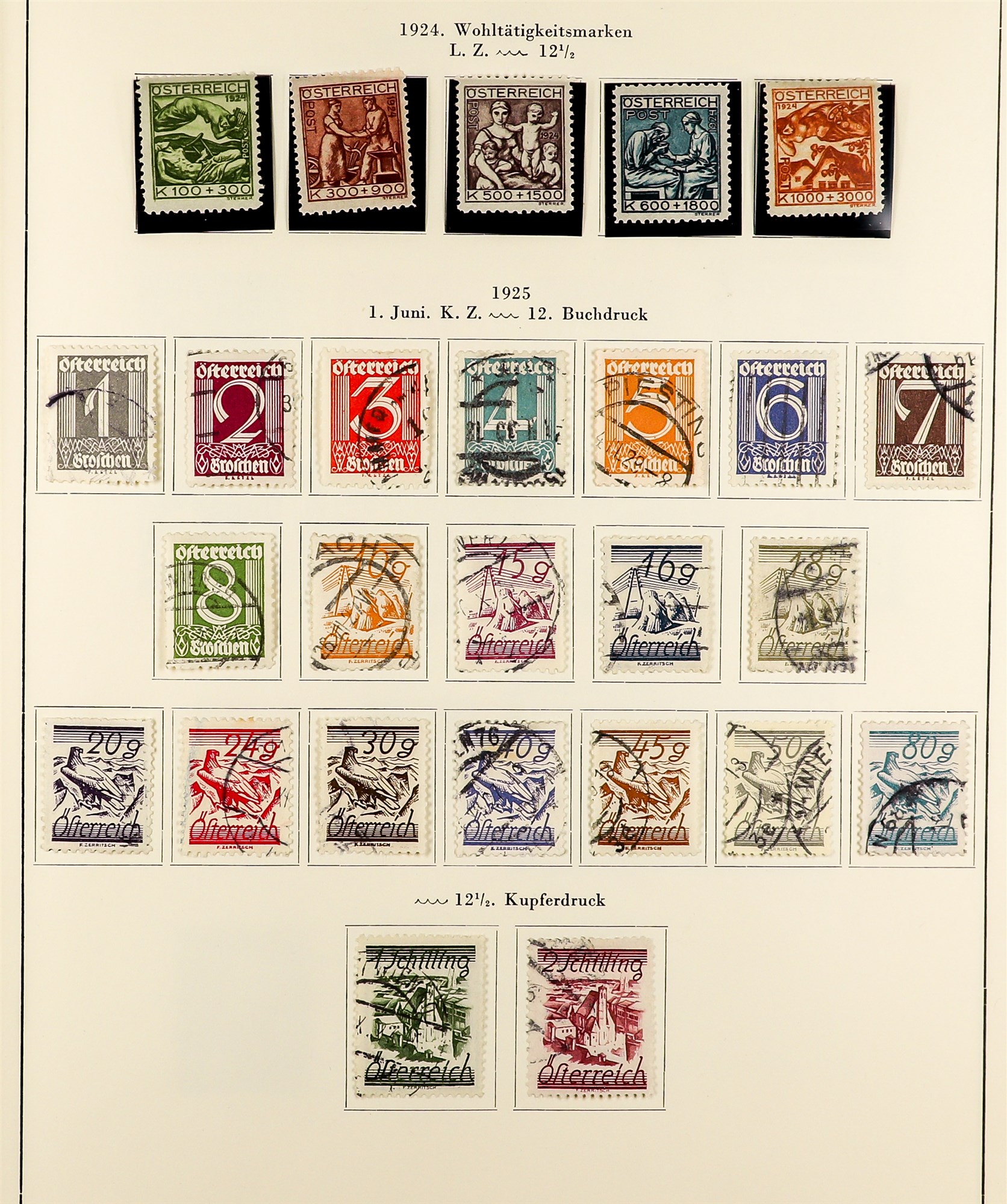 AUSTRIA 1918 - 1937 REPUBLIC COLLECTION of chiefly mint / never hinged mint sets in album incl - Image 16 of 22