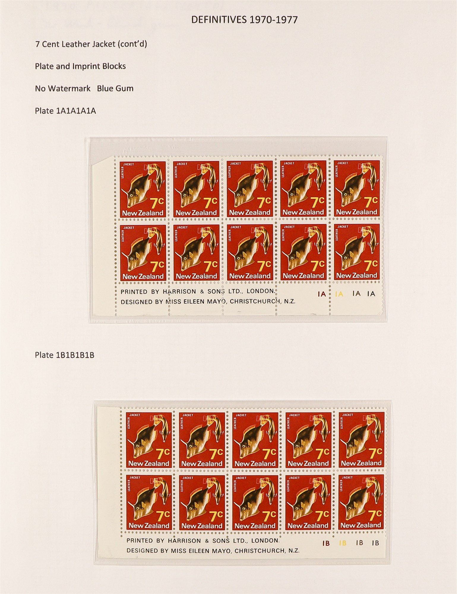 NEW ZEALAND 1970 - 1976 PICTORIALS SPECIALIZED COLLECTION of 110+ never hinged mint plate + - Image 4 of 11