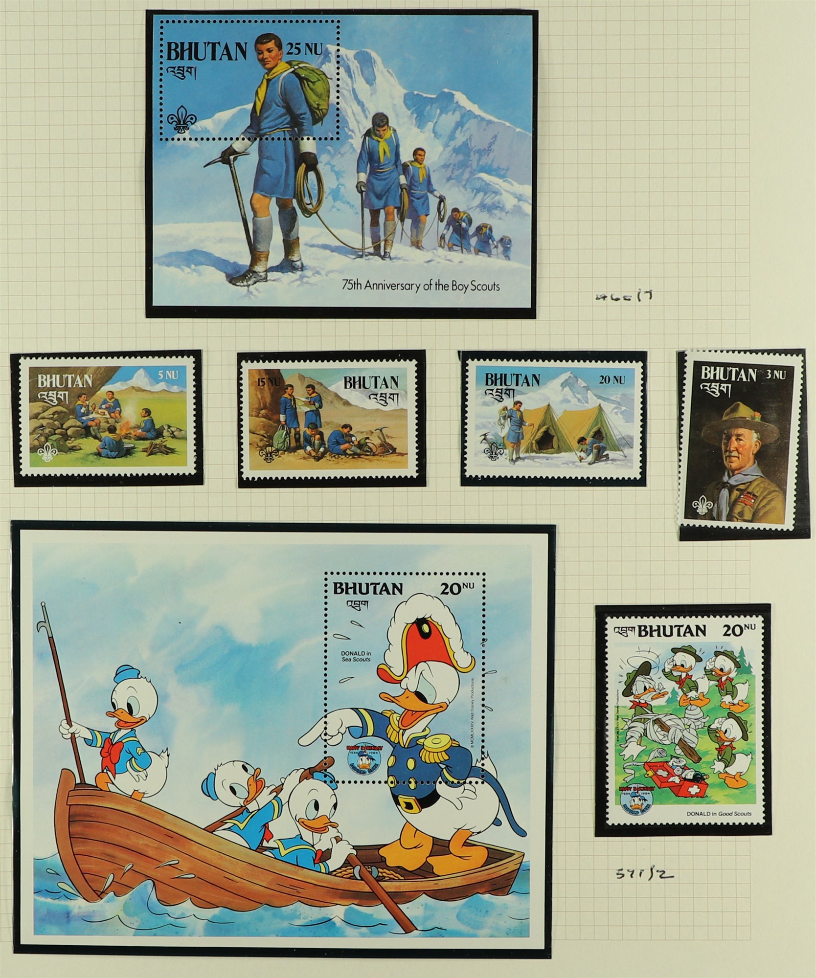 COLLECTIONS & ACCUMULATIONS SCOUTS 1950's-2010's world collection in hingeless mounts in two albums, - Image 2 of 14