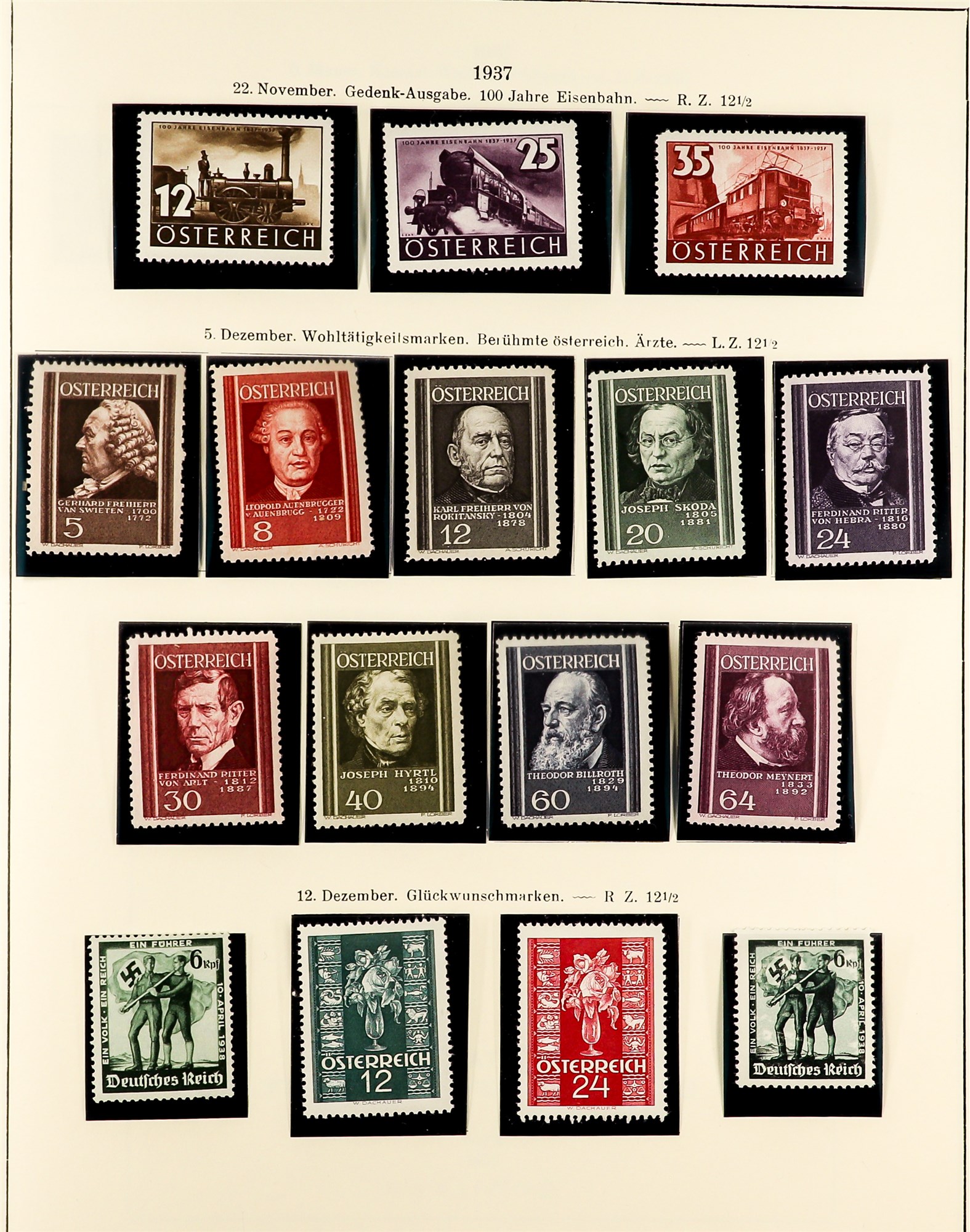 AUSTRIA 1918 - 1937 REPUBLIC COLLECTION of chiefly mint / never hinged mint sets in album incl - Image 22 of 22