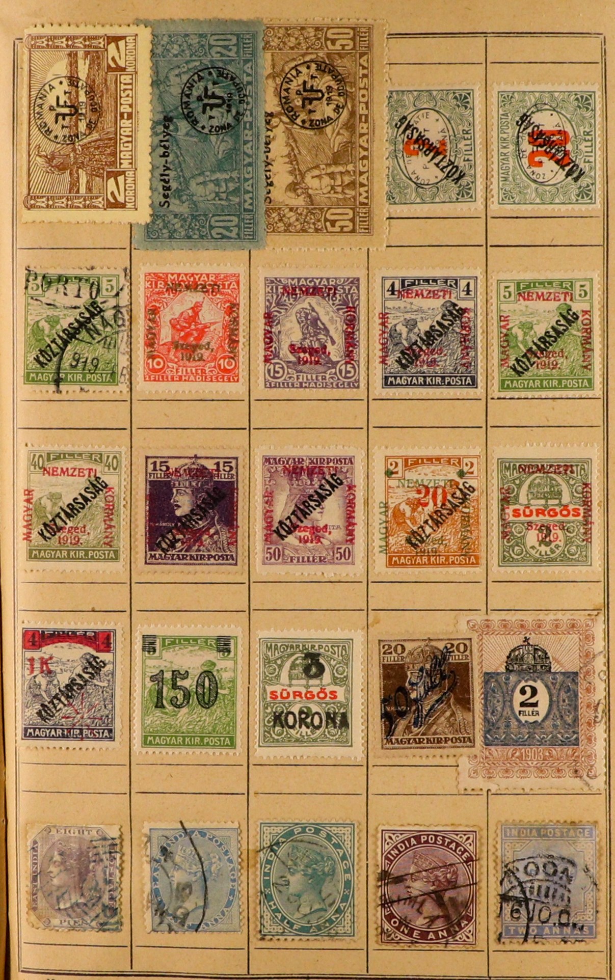 COLLECTIONS & ACCUMULATIONS WORLD RANGES 19th Century to 1940's mint & used stamps in ten unpriced - Image 29 of 35