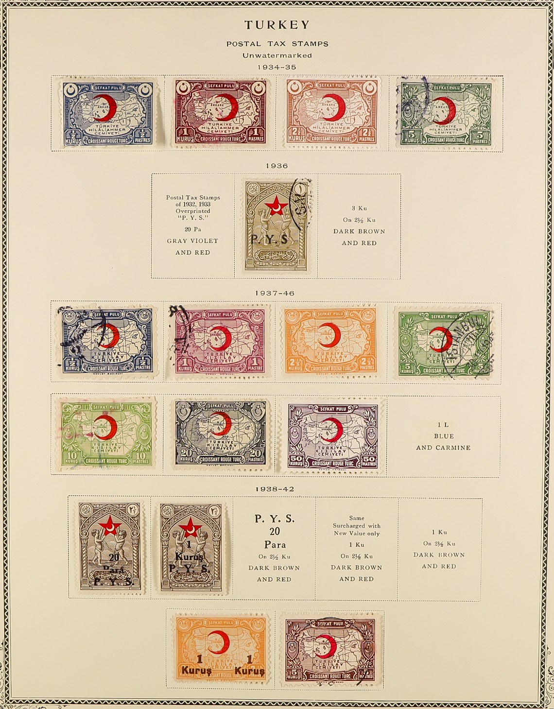 TURKEY 1863 - 1973 COLLECTION of approx. 1500 mint & used stamps in large 'Scott' Turkey album, note - Image 30 of 33