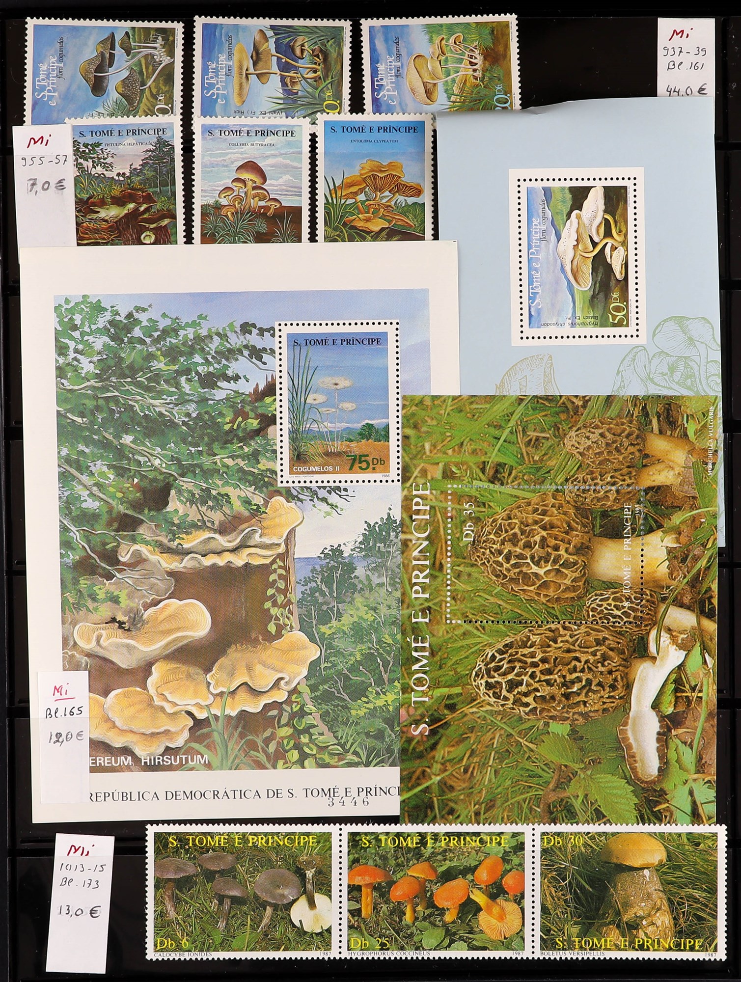 PORTUGUESE COLONIES FUNGI STAMPS OF ST THOMAS & PRINCE ISLANDS 1984 - 2014 never hinged mint - Image 30 of 30