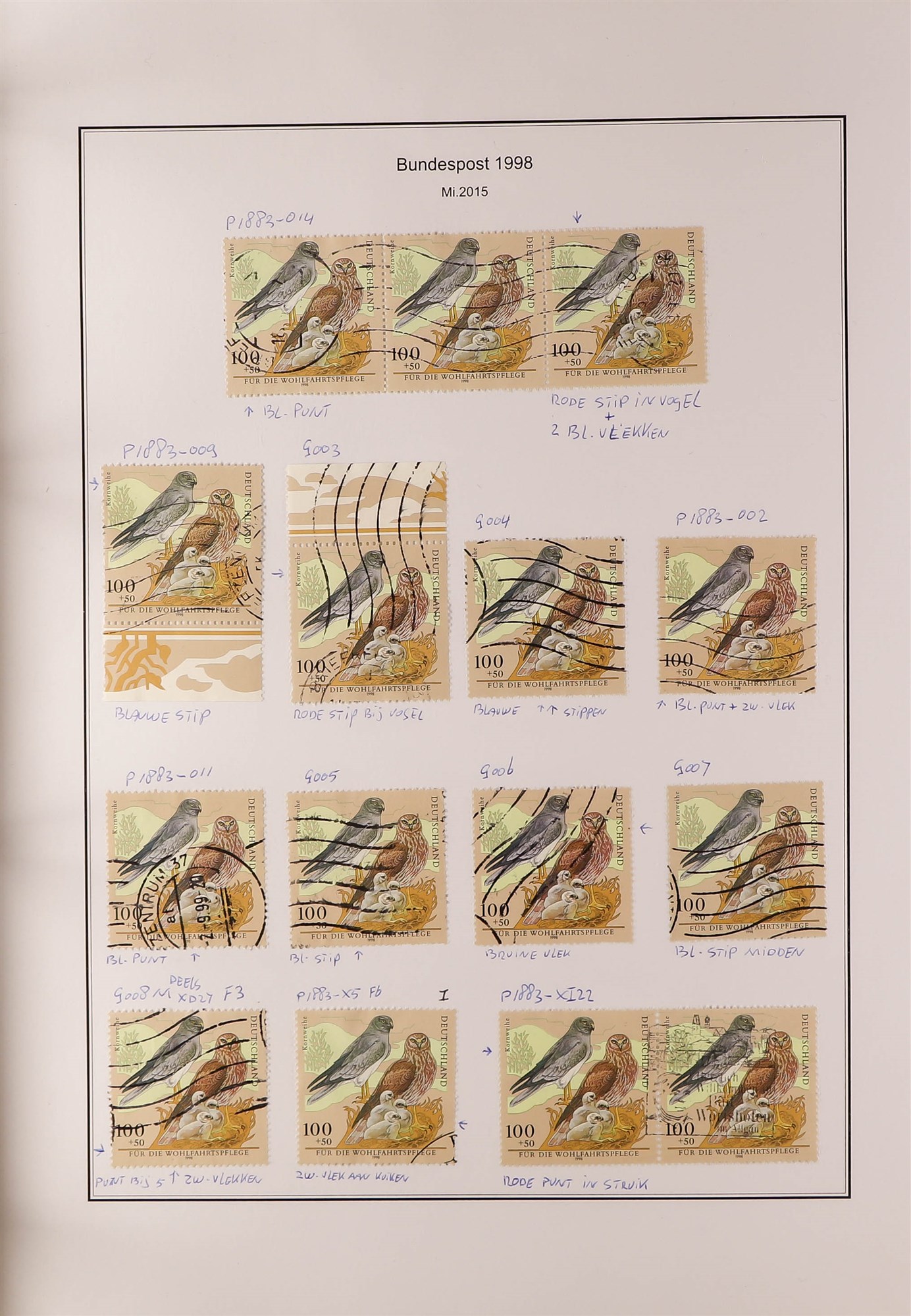 GERMANY WEST 1996 - 1999 SPECIALIZED COLLECTION of over 2000 mint, never hinged mint and used - Image 18 of 35