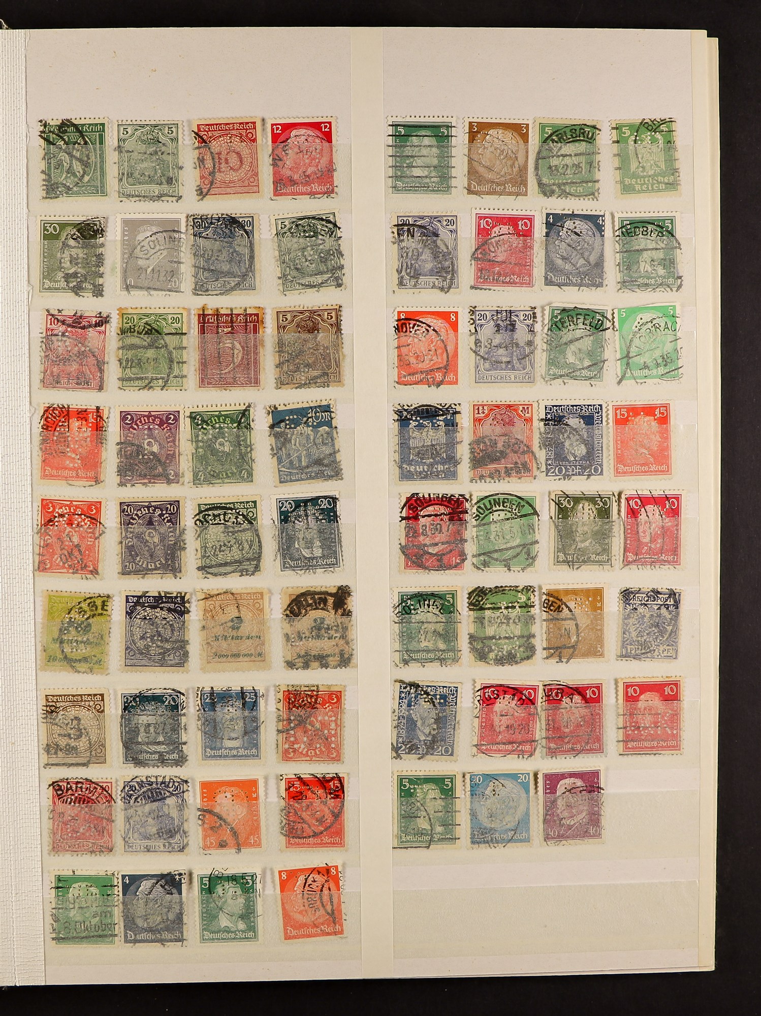 COLLECTIONS & ACCUMULATIONS PERFINS an accumulation of over 2500 stamps from all over the world ( - Image 7 of 17