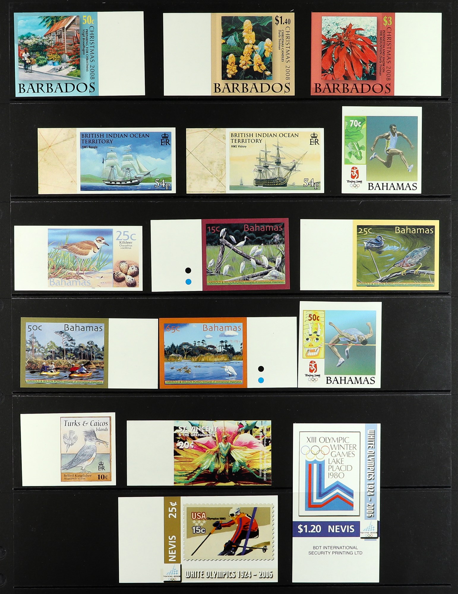COLLECTIONS & ACCUMULATIONS COMMONWEALTH IMPERF PROOFS. 2000 - 2016 sets from Ascension Is, Bahamas, - Bild 2 aus 3