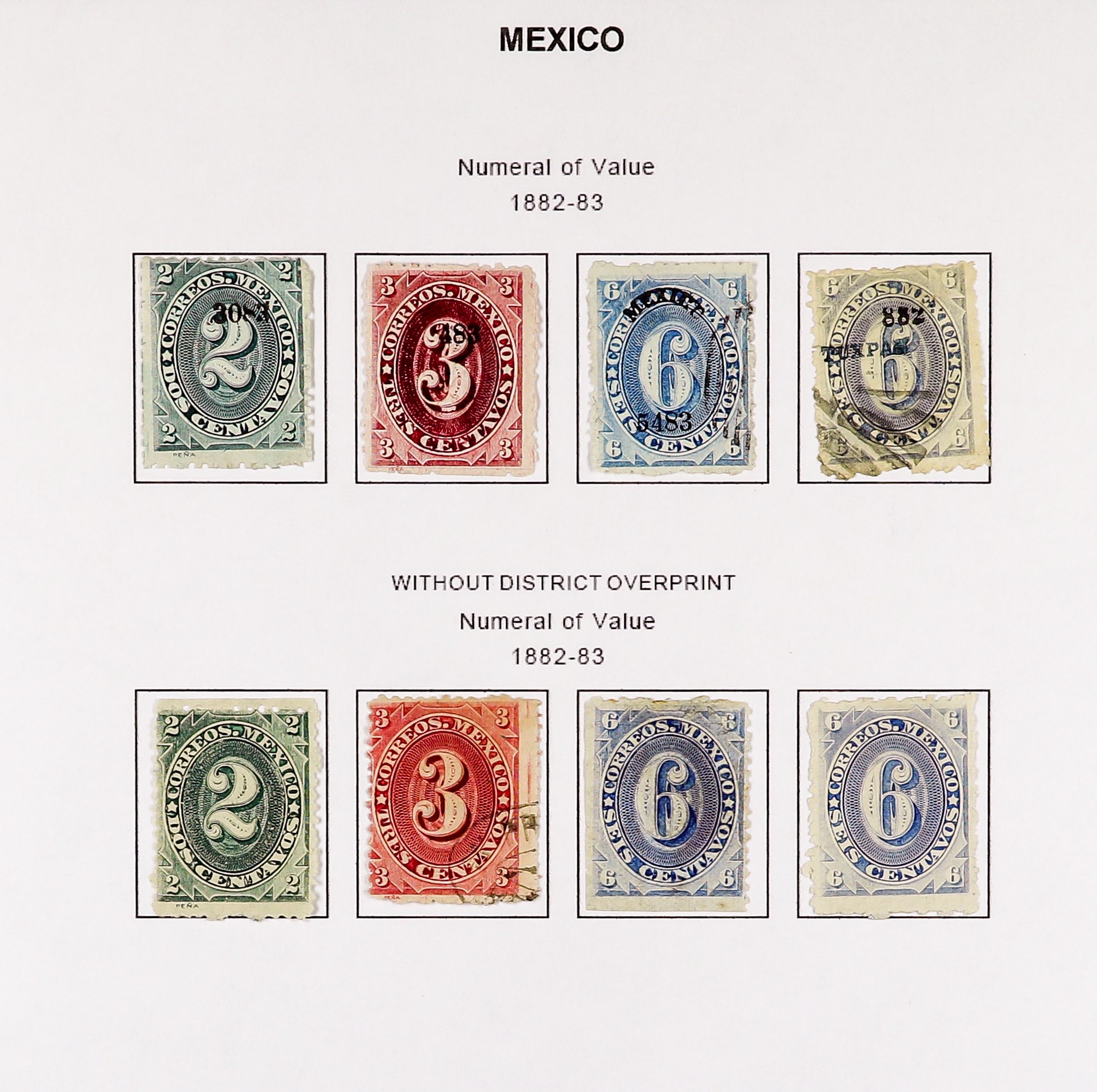 MEXICO 1872 - 1910 EXTENSIVE COLLECTION of over 300 mint & used stamps with a degree of - Image 11 of 32