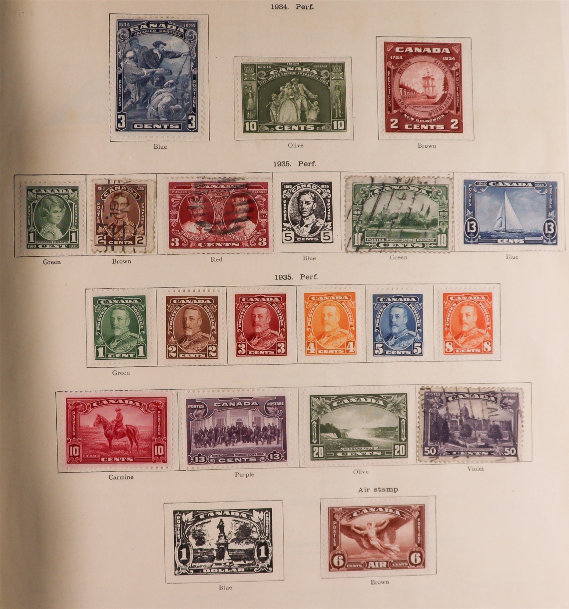 COLLECTIONS & ACCUMULATIONS BR. EMPIRE IN SG "IDEAL" ALBUM. Volume 1 for Br. Empire stamps to mid- - Image 3 of 10