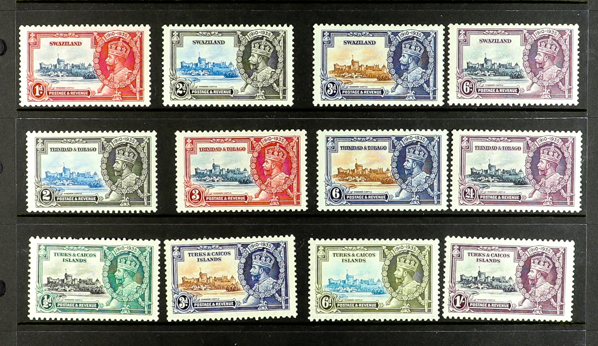 COLLECTIONS & ACCUMULATIONS 1935 SILVER JUBILEE complete Commonwealth omnibus series (no Egypt), - Image 9 of 9