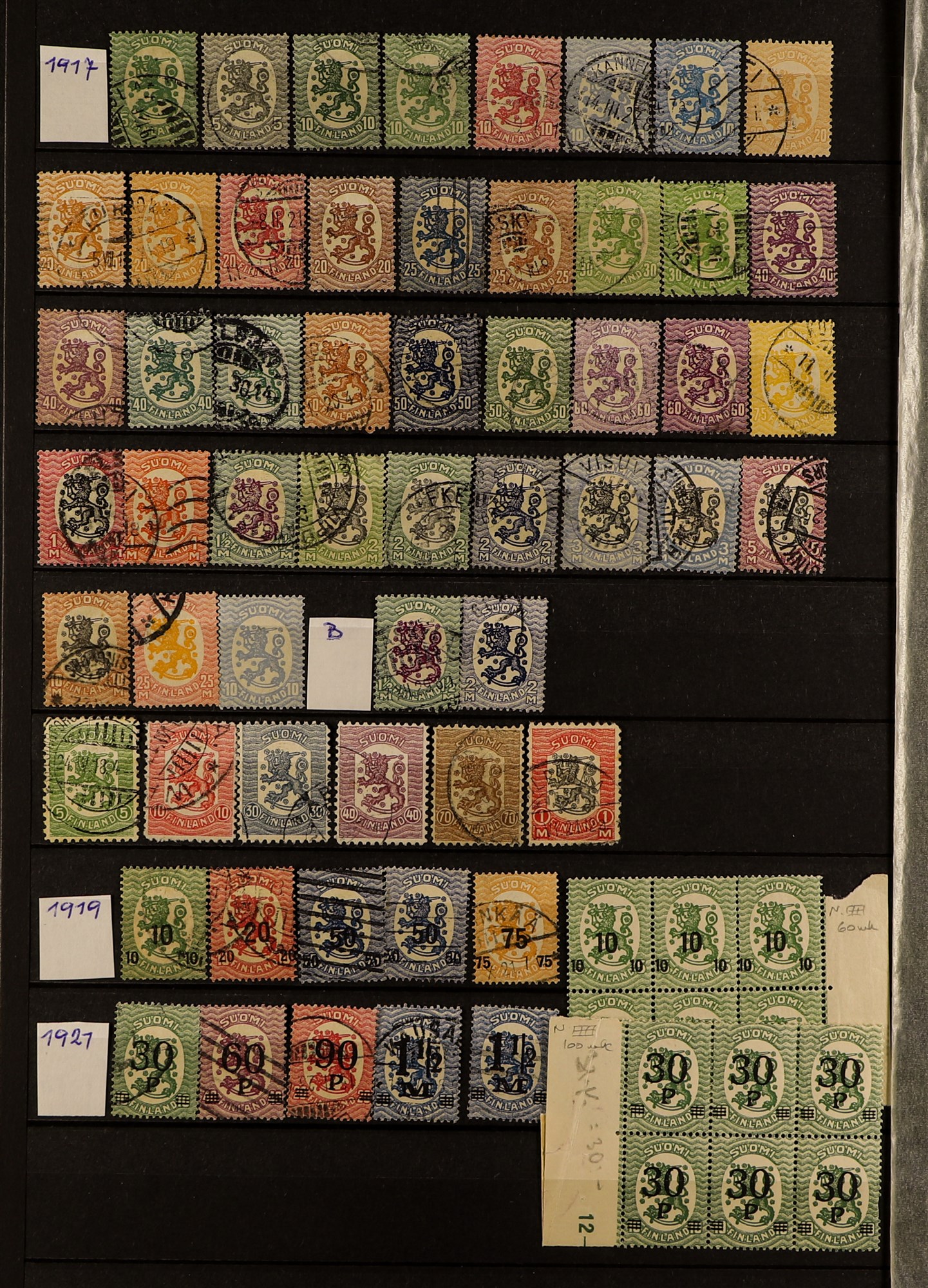 FINLAND 1860 - 2010's ACCUMULATION IN CARTON of mint / never hinged mint & used stamps and miniature - Image 24 of 34