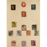 COLLECTIONS & ACCUMULATIONS WORLD COLLECTION 1840 to 1930's mint & used stamps in small well