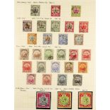 BERMUDA 1902 - 1936 FINE USED COLLECTION of 87 stamps on pages, note 1906-10 set, 1910-25 set with