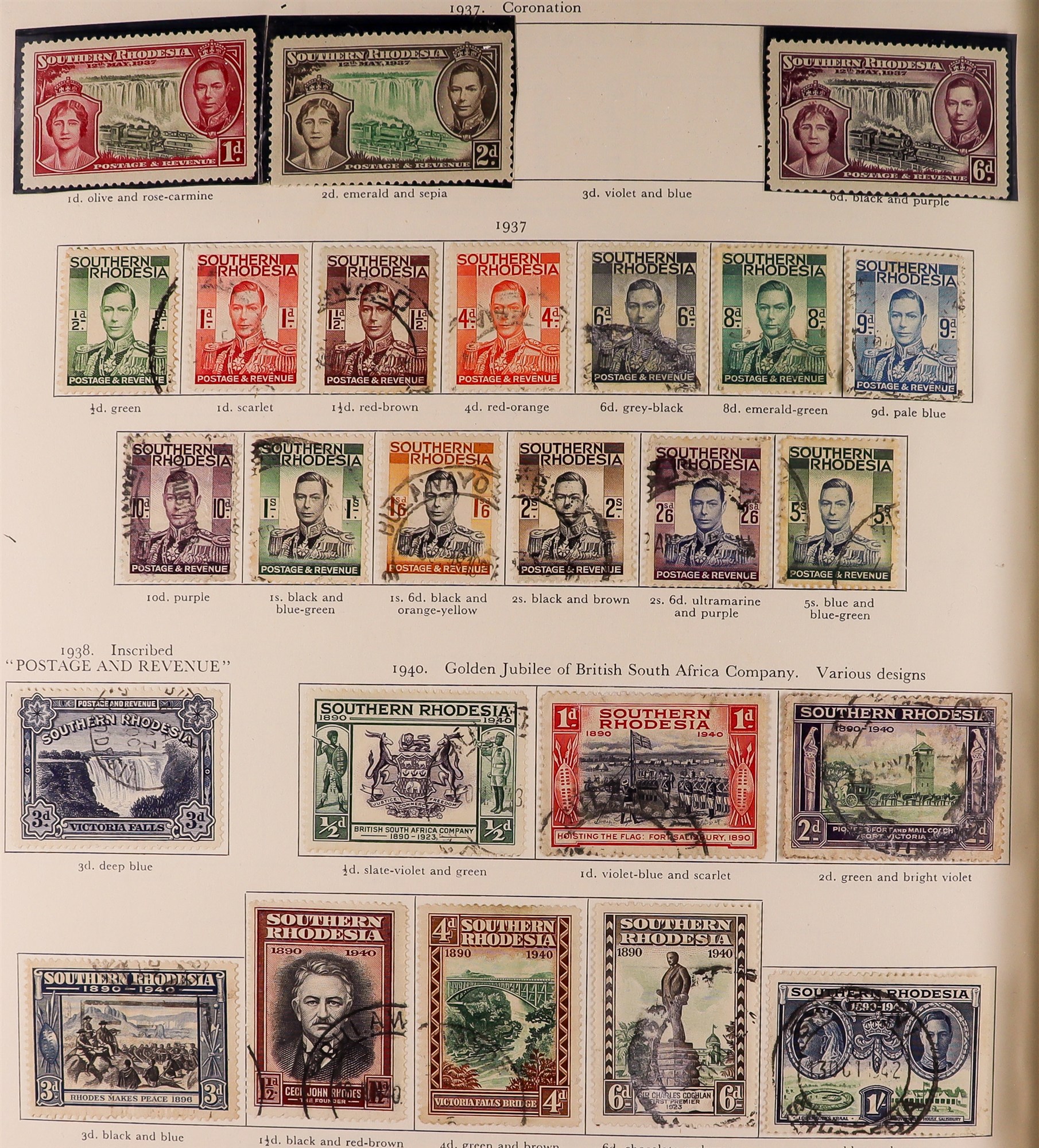 COLLECTIONS & ACCUMULATIONS BRITISH COMMONWEALTH 1936-1952 KGVI MOSTLY USED COLLECTION in Stanley - Image 7 of 7