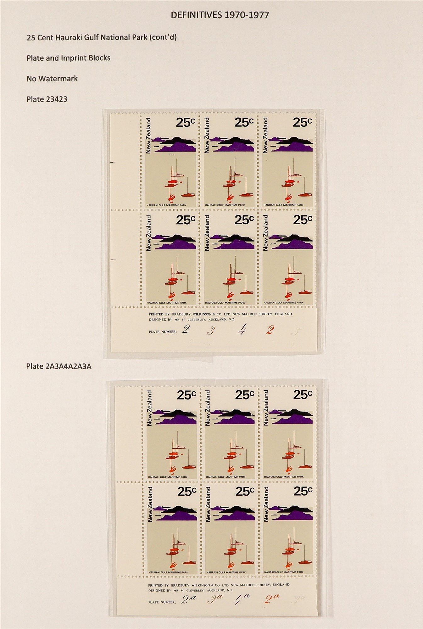 NEW ZEALAND 1970 - 1976 PICTORIALS SPECIALIZED COLLECTION of 110+ never hinged mint plate + - Image 7 of 11