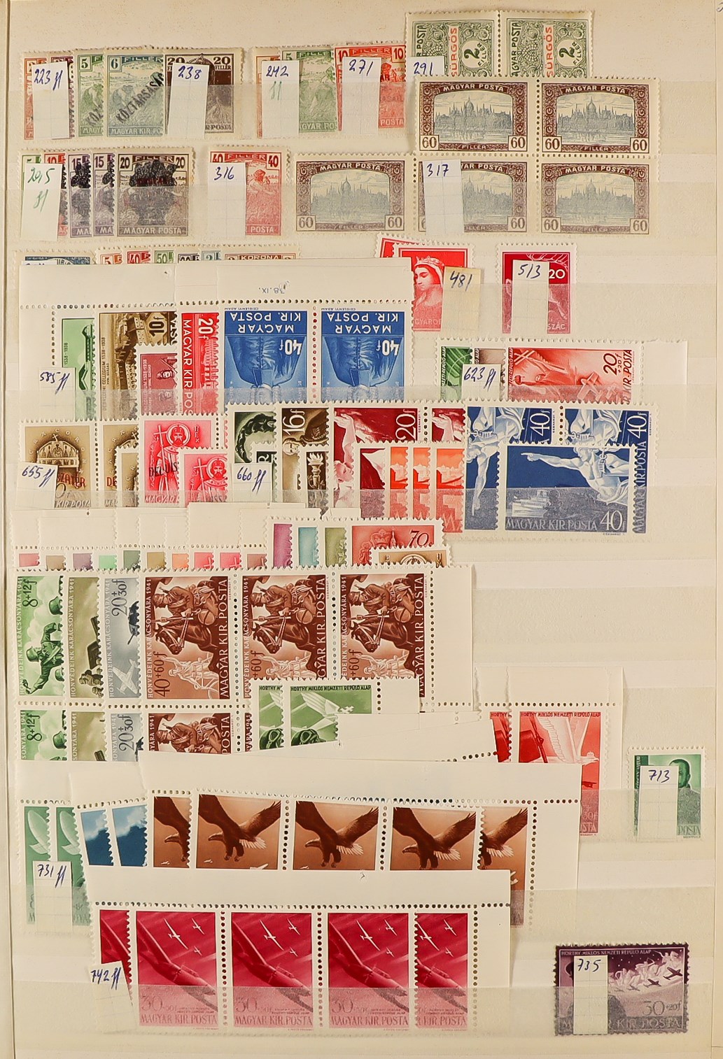 COLLECTIONS & ACCUMULATIONS WORLD WIDE MINT / NEVER HINGED MINT STAMPS in stock books, packets, - Image 2 of 17