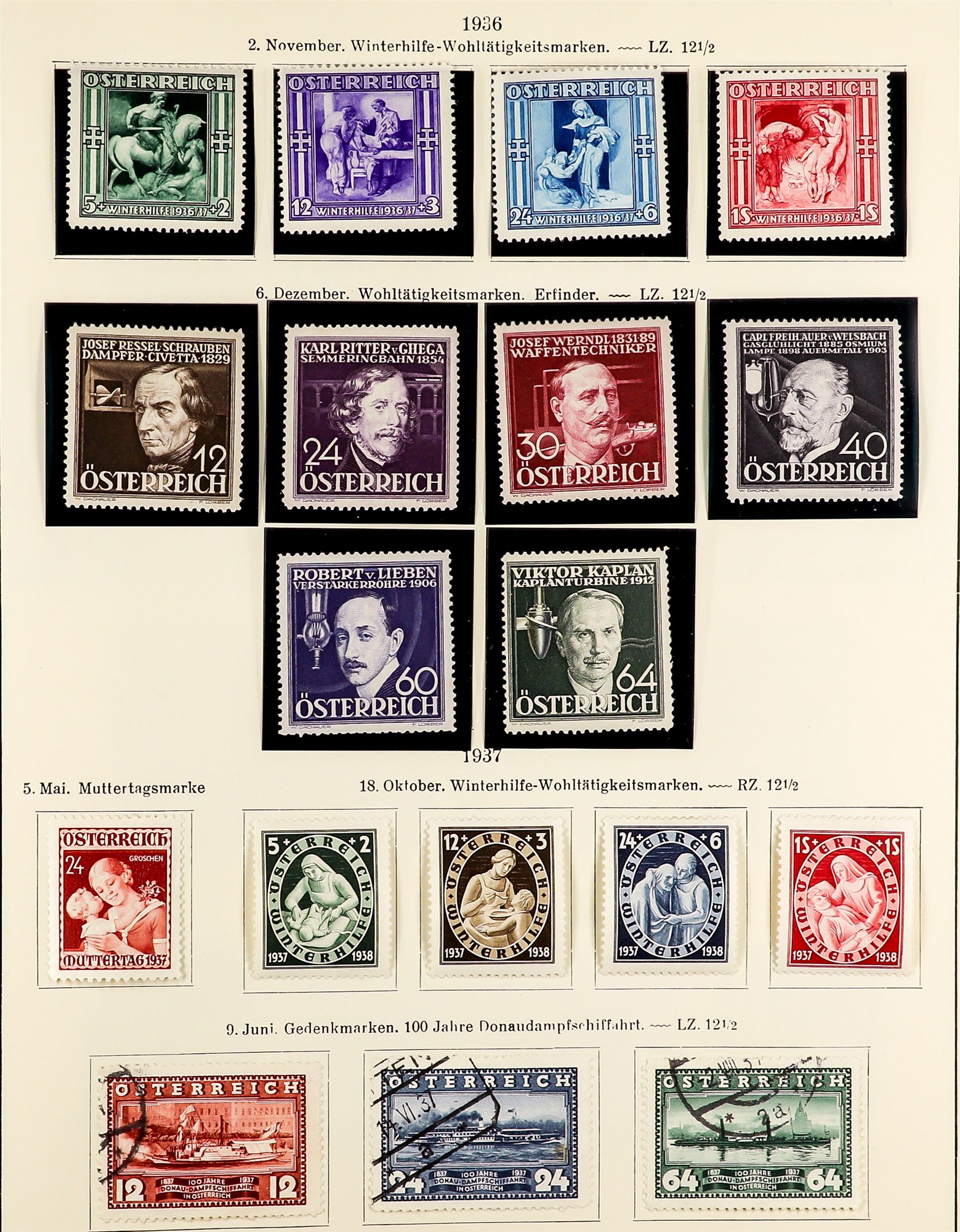 AUSTRIA 1918 - 1937 REPUBLIC COLLECTION of chiefly mint / never hinged mint sets in album incl - Image 21 of 22