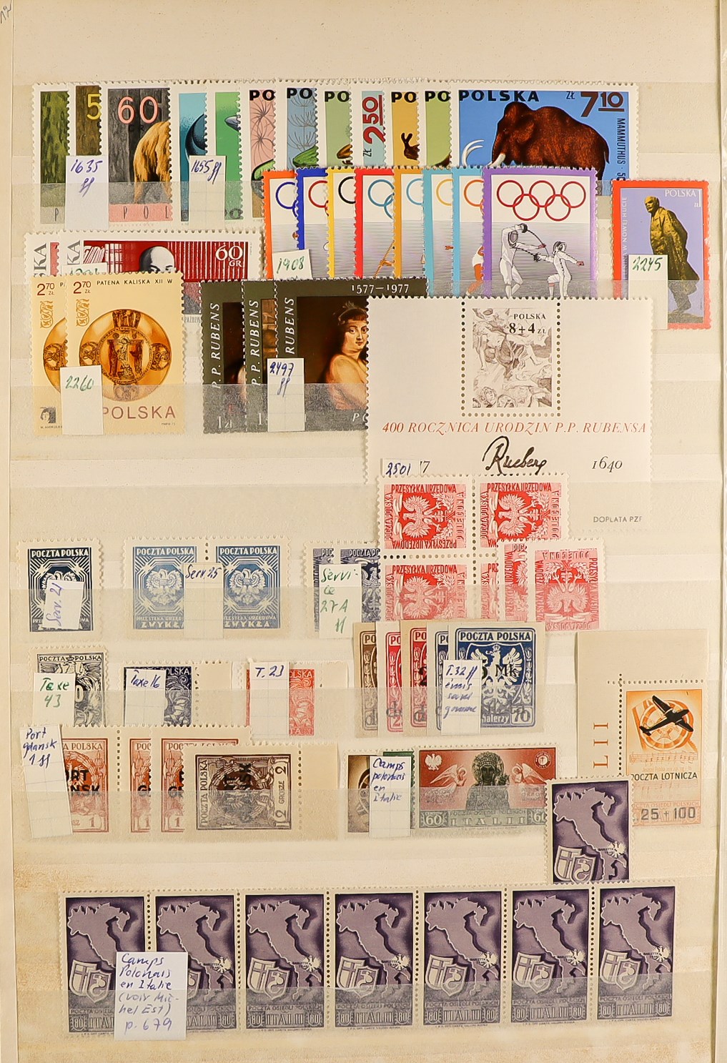 COLLECTIONS & ACCUMULATIONS WORLD WIDE MINT / NEVER HINGED MINT STAMPS in stock books, packets, - Image 11 of 17