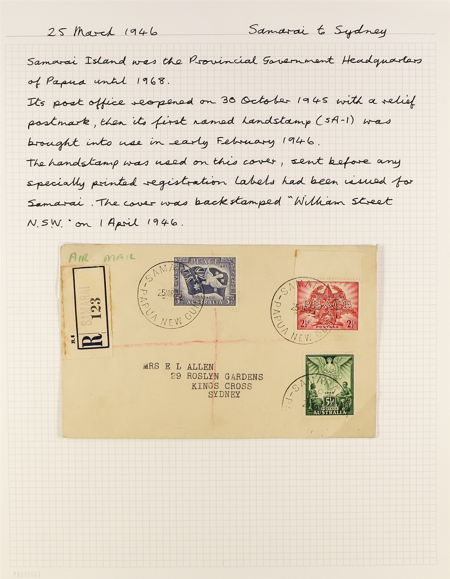 PAPUA NEW GUINEA 1946 - 1953 AUSTRALIA STAMPS ON COVERS collection of around 100 items chiefly - Image 3 of 18