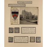 GREAT BRITAIN COLLEGE STAMPS - KEBLE COLLEGE OXFORD specialised collection of 100+ stamps spanning