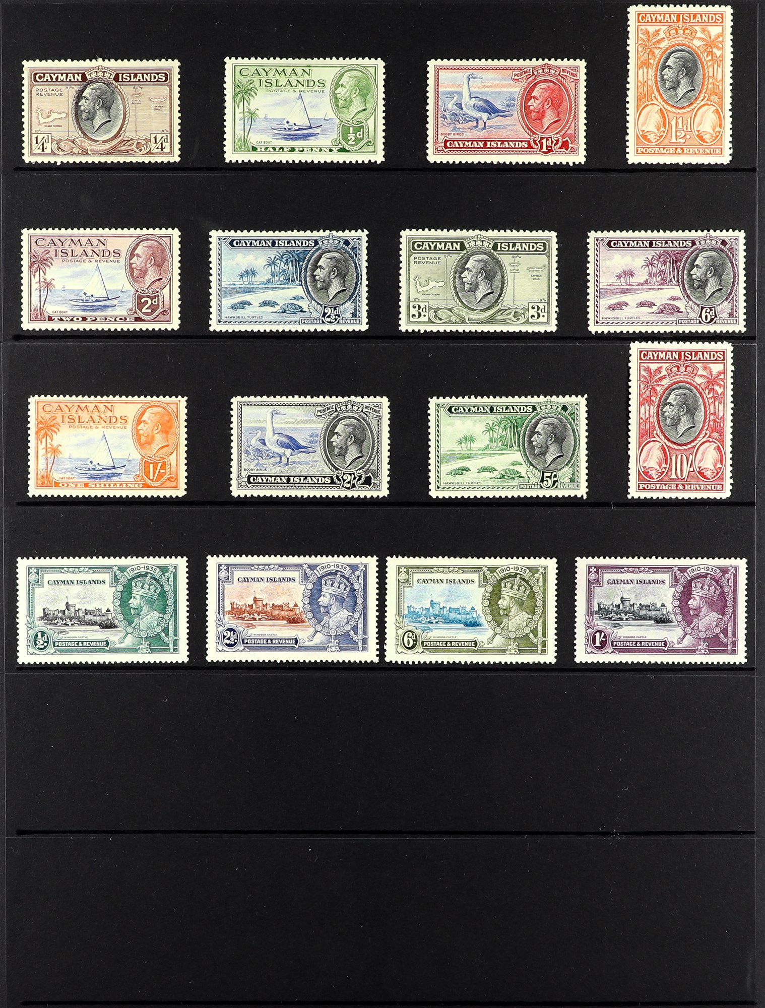 CAYMAN IS. 1900 - 1937 COLLECTION of 85+ mint stamps on protective pages, note the 1900 shades, 1905 - Image 3 of 3