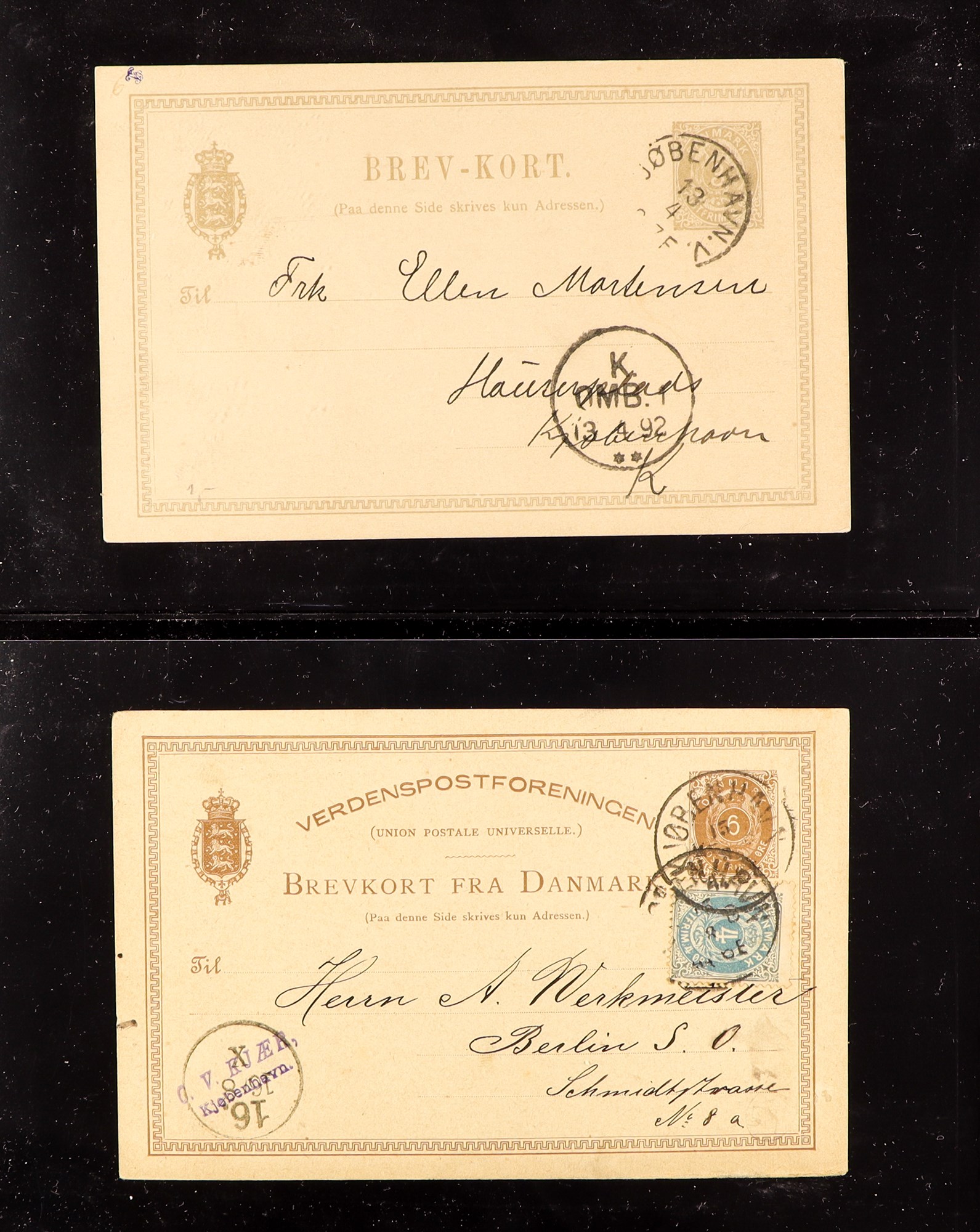 DENMARK POSTAL STATIONERY 1880's - 1999 collection of 250+ used postal cards (chiefly pre-1945) - Image 3 of 10