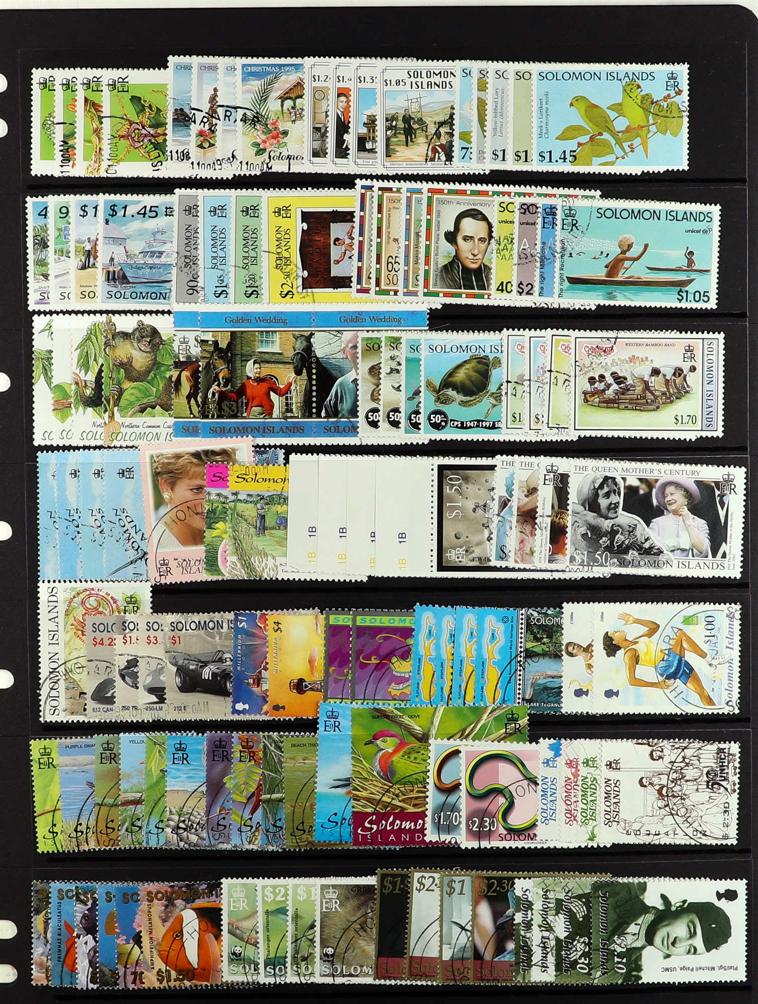 SOLOMON IS. 1953 - 2002 USED COLLECTION a highly complete run on protective pages, note the 1971 - Image 7 of 14