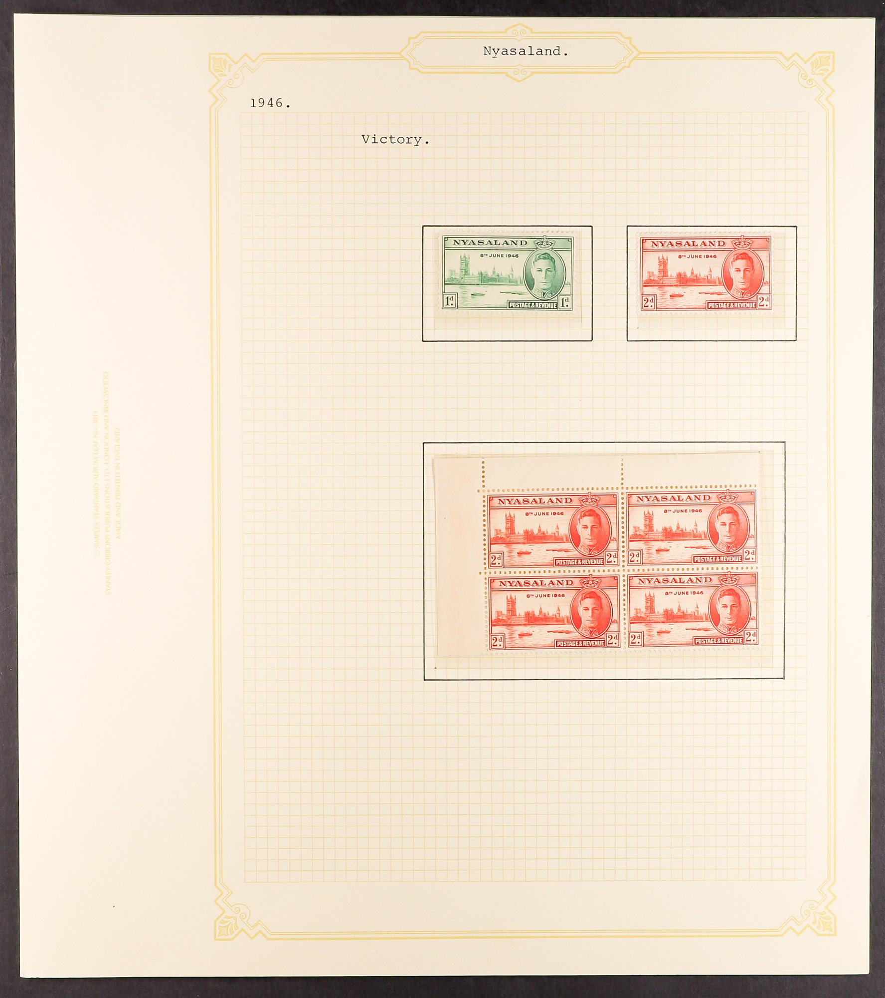 NYASALAND 1937 - 1951 COMPLETE COLLECTION of mint / never hinged mint, note 1938-44 set with 5s ( - Image 10 of 15