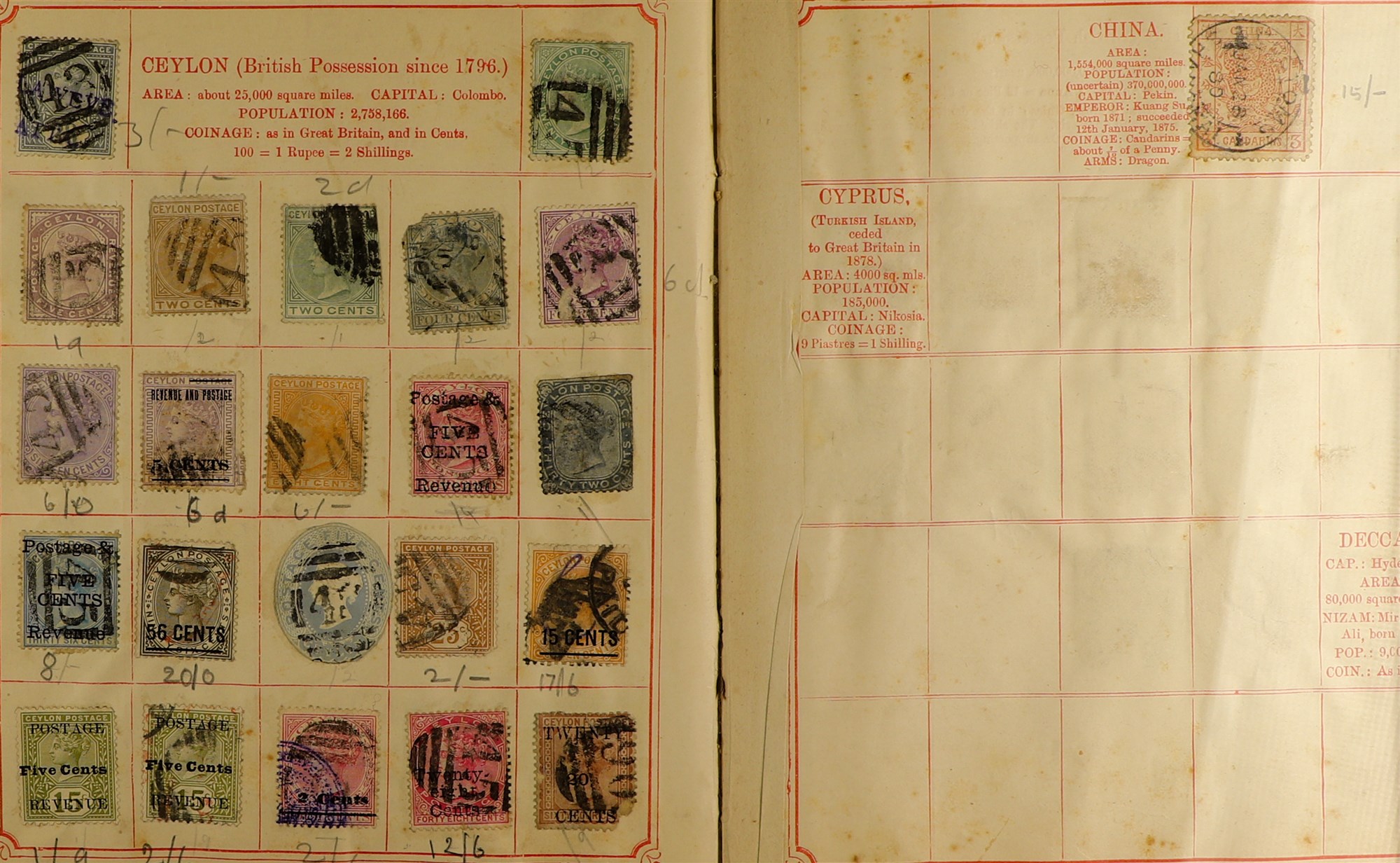 COLLECTIONS & ACCUMULATIONS ANCIENT WORLD ALBUMS 1840-1910's mint & used stamps in four small old - Bild 10 aus 11