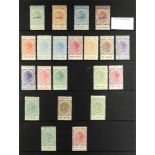 AUSTRALIAN STATES SOUTH AUSTRALIA 1886-1919 mint collection of 21 'tall type' stamps on protective