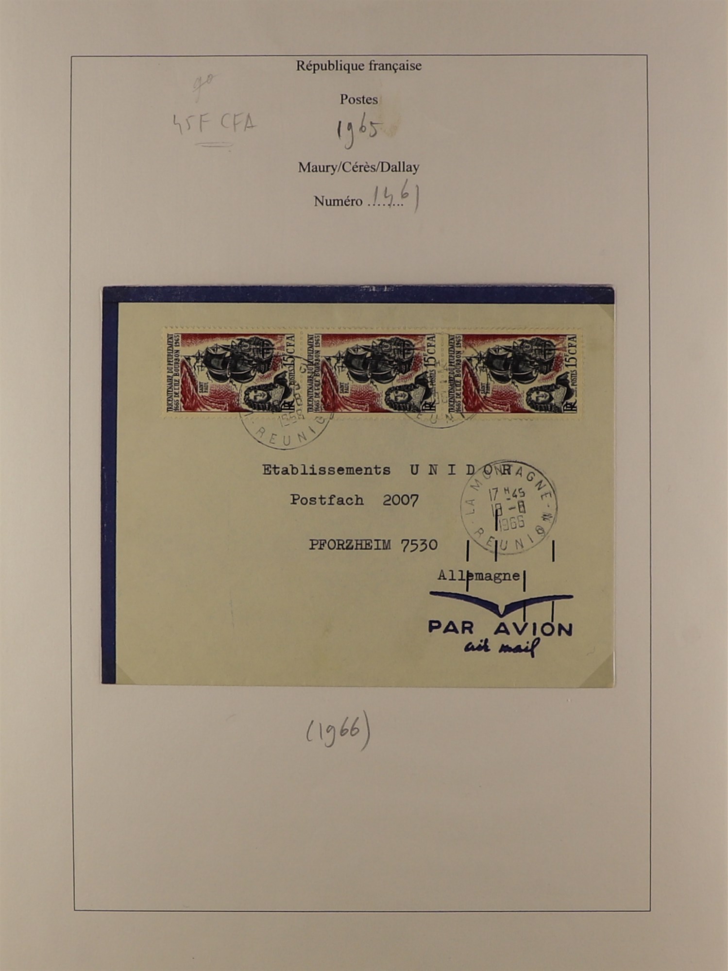 FRANCE 1960 - 1965 COVERS / CARDS COLLECTION of commemorative stamps on covers, cards, parcel labels - Image 4 of 24