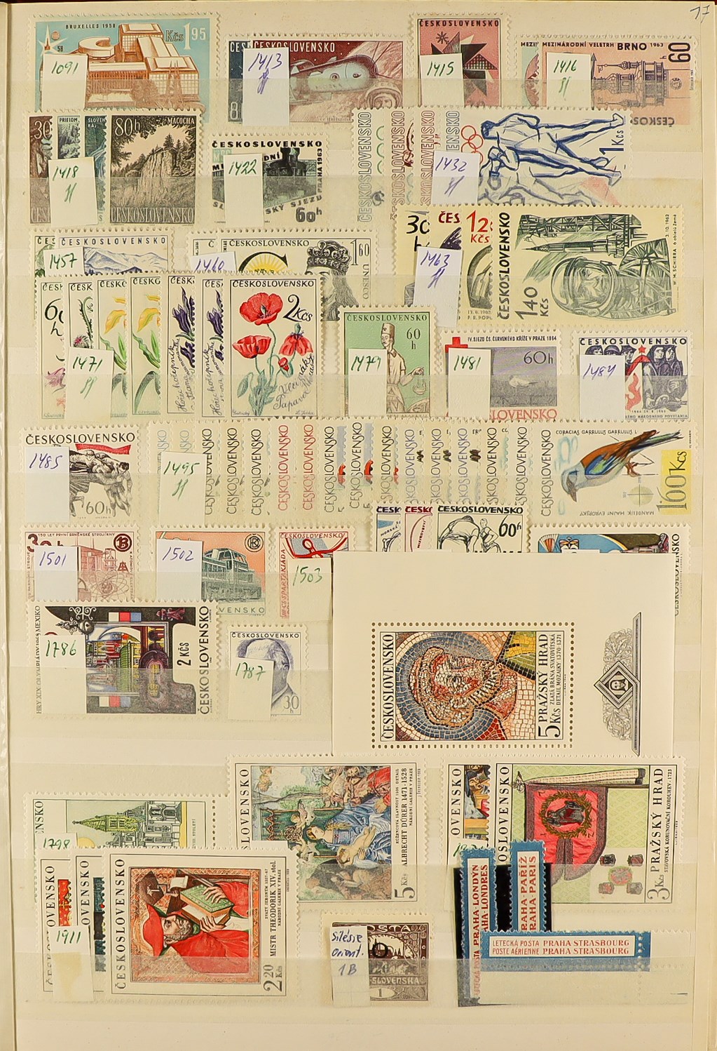 COLLECTIONS & ACCUMULATIONS WORLD WIDE MINT / NEVER HINGED MINT STAMPS in stock books, packets, - Image 6 of 17