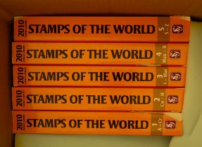 2010 SG STAMPS OF THE WORLD in 5 volumes. Generally good.