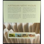 AUSTRALIA 1993 40c, 70c, 90c & $1.20 Australian Wildlife values in sealed Australia Post