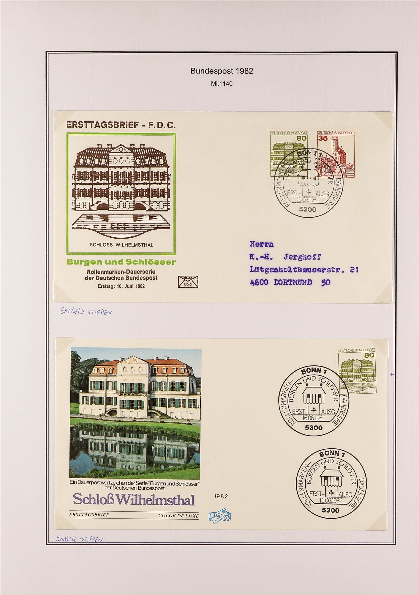 GERMANY WEST 1980 - 1989 SPECIALIZED COLLECTION of 800+ mint, never hinged mint and used stamps, - Image 8 of 10